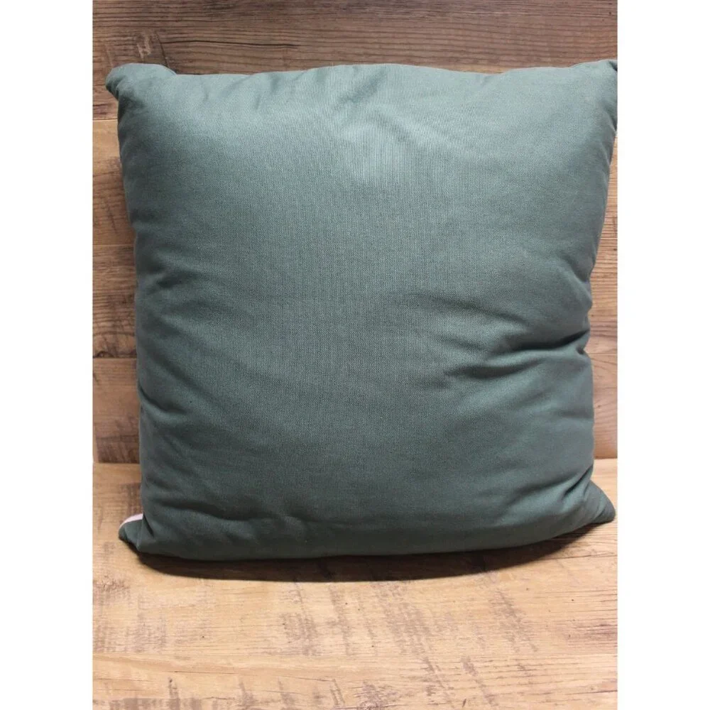 Embroidered Santa snowman Christmas holiday accent throw pillow home‎ decor